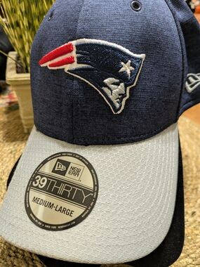 New Era New England Patriots 39THIRTY Stretch Fit Cap - Navy and Gray